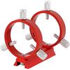 LQYXGS Accessori per telescopio Guida for telescopio a coda di rondine 90mm Piastra base rossa 68/80/90/102mm Cerchio anello di messa a fuoco Cercatore telescopio Accessorio for astronomia(Hoop 60mm)