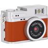 VBESTLIFE Mini Fotocamera del Portachiavi, Telecamera per Pollice retrò HD 1080p da 20 MP con Schermo 0,96 Pollici e Luce di Riempimento a LED, Durata della Batteria da 120 Minuti per la (BROWN)