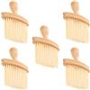 BUGUUYO 5pezzi Spazzola per Pulizia della Tastiera con Manico in Legno Strumento per Rimuovere la Polvere dal Computer Portatile e Auto Spazzola per Pulizia degli Strumenti Elettronici