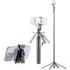 Generic Hanzete - Treppiede estensibile a 4 gambe per telefono, lunghezza massima 180 cm, quadrapod stabile con vite da 1/4 di pollice, clip staccabile per telefono, otturatore remoto, treppiede per Vlog
