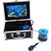 Jectse Kit per Fotocamera per Pesca Subacquea da 5MP 1080P HD, Schermo da 7 Pollici, Telecamera Portatile Fishfinder con Cavo da 30m, Luce da 8 LED, Vista (Spina europea)
