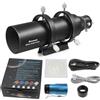 Astromania Compact Deluxe Finder & Guidescope Kit con messa a fuoco elicoidale doppia da 1,25, Camera Easy Autoguiding Set60
