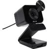 LICAEVEY Webcam 4K, Messa a Fuoco Automatica PDAF, Correzione Automatica della Luce, Fotocamera per Computer USB con Microfono con Cancellazione del Rumore, Copertura Privacy per