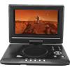 Jectse Lettore DVD Portatile da 9,8 Pollici, Riproduzione Full HD 1080p, Suono e Schermo Coinvolgenti, TV Wireless e Sintonizzatore FM, Compagno di Viaggio Ideale, per Viaggi di (Spina europea)