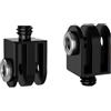 NovelGoal Adattatore per treppiede da 1/4 di pollice con rotazione a 360 gradi, supporto per Hero 12 11 10 9 8 per accessori per action cam 360 One (nero, 23 mm vite da 1/4)