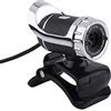 Elprico Goshyda Web Camera, USB 2.0 12 M pixel Webcam Clip-on Web Camera HD Supporto rotante a 360 ° Microfono integrato per PC(Silver)