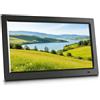 BoTongSiHai Cornice Digitale Multifunzione - Schermo IPS HD, Display Pubblicitario Per Foto E Video, Telecomando, USB/SD, Lettore Video/Musica/Foto/E-book, Montabile A Parete(Black,19in)