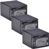 ARPZPPSK Batteria Al Litio: Batteria BP-745 BP745 Da 4450 MAh, Compatibile Con Canon, For BP 745, BP-709, BP-718, BP709, BP718, BP-727, HF406, R3, VIXIA, HF, M50, HFM50, M500(3x Battery)