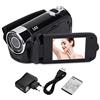 Entatial Videocamera Camcorder HD 1080P 270 ° Rotazione Rotazione Elevata definizione Telecamera Vlogging per riunioni familiari 16x Digital Zoom 27Video DV video LCD(EU zwart)
