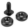 NovelGoal Adattatore per treppiede da 1/4 3/8 a vite per flash hot shoe con 2 dadi per fotocamere DSLR SLR Kit accessori per studio fotografico (3/8)