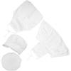 TOGEVAL Set da 2 Costumi da Chef per 1-12 Mesi Grembiule Bianco Tasche e Cappello da Cuoco Morbido e Lavabile per Feste a Tema e Servizi Fotografici