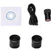BINGNU Obiettivo zoom, obiettivo varifocale, Oculare digitale FHD da 5MP 2K Microscopio oculare elettronico USB CMOS Tipo-C Fotocamera for microscopio for microscopio stereo e biologico per video industriale