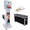 JIAQINMOTD Macchina fotografica con touch screen da 15,6 pollici, cabina fotografica con display LCD da 29, software, mini PC, custodia da viaggio per eventi a noleggio e feste (Photo Booth+Printer)