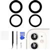 Risidamoy 2 set per iPhone 11 OEM Obiettivo della fotocamera posteriore con biadesivo di ricambio per iPhone11 Obiettivo di vetro della fotocamera posteriore originale con kit di riparazione completo pinzette