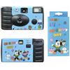 Fiorky Fotocamera usa e getta con flash, 27 foto, Fotocamera a pellicola usa e getta da 35 mm Flash incorporato Fotocamera monouso 27 foto Fotocamera retrò for viaggi all'aperto