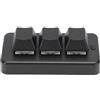 Tangxi Tastiera a 3 Tasti, Tastiera Meccanica Personalizzata Bluetooth Cablata USB con Design Ergonomico, per Computer Universali Linux IOS (BLACK)