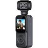Zoegneer 4K Ultra HD Handheld Action Camera con per Avventure Outdoor Compact ABS Corpo 15.2x7.5x6.4cm Nero