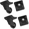 XINYIN Set Ricambio Per Ruote Girevoli Valigie Resistenti All'usura Da 4 Con Montaggio A 4 Fori La Riparazione Dei Bagagli Ruote Valigie Bagagli Ricambio