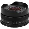 Qiilu Obiettivo Fish Eye Ultra Grandangolare 10mm F5.6 M4/3 Attacco APS-C per Fotocamera GH5/GM10/GX8/GF9/G7/G85