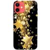 MUTOUREN Cover per iPhone 12 Pro Max Custodia in Silicone TPU Trasparenti Ultra Sottile Antigraffio Antiurto Protettivo Case con Pellicola Proteggi Schermo, Stelle Scintillanti Dorate