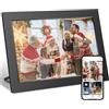 WAFOHSR Cornice Digitale Da 10,1 Pollici, 32G WiFi, For Foto, 1280x800 HD IPS, Touch Screen, Rotazione Automatica, Condivisione Tramite APP, Decorativa Schermo Ad Alta Definizione
