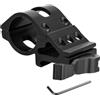 FOCUHUNTER Anello per Torcia Offset, Base di Montaggio Leggera da 25,4 mm, Adattatore per Ottica QD Angolato di 45 Gradi Adatto a Guide Picatinny da 20 mm, Montaggio Laterale a Basso Profilo