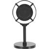 ULTECHNOVO Modello Microfono Vintage in Plastica Abs Supporto da Tavolo, Decorazione Retrò per Feste, Giochi e Arredamento Fotografico Studio