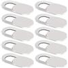 Generico 3/5/10/20 Pz Webcam Cover Laptop Fotocamera Cover Slider Telefono Antispy per iPad PC Macbook Tablet lenti Privacy Sticker (10 pezzi - bianco)
