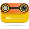 Junterone Telecamera Impermeabile per Bambini, Fotocamera Subacquea, 3 Metri Impermeabile e Dopo, Doppia Fotocamera, Nuoto Esterno, Giallo