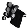 Uqezagpa Obiettivo della fotocamera 3 in 1 Obiettivo della fotocamera Clip Lens per la maggior parte del telefono grandangolari macro Fish Eye Lens Clip On Lens Portatile