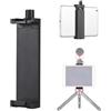 Andoer Supporto per treppiede per smartphone e tablet morsetto per telefono in lega di alluminio 13 cm-24,5 cm/5,11 in-9,64 pollici Larghezza regolabile con supporto a scarpa fredda Fori filettati da