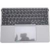 ZDAGELD Tastiera Pieghevole a 64 Tasti per Tablet Laptop, Tastiera con Touchpad, Digitazione Silenziosa Multifunzionale, Ricaricabile, Adatta per, IOS, (Grigio)