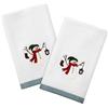 Avanti Linens Snowman Park Collection, 2 asciugamani da dita, multicolore