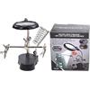 Generico Helping Hands Tool - Magnifier Stand LED Illumination System, Adjustable Double Clip Holder Device Kit, Welding Electronics Craft Education Testing Assembly Support | Component Repair Position