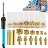 Generic Kit di saldatura con inserti filettati - Set saldatore con teste adattatrici resistenti al calore, 6 punte di saldatura più inserti filettati 130 M2-M8, ideale per progetti di riparazione di stampa 3D