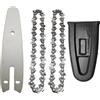 Luxuypon Piastra di guida per motosega elettrica, 10,2 cm, 109,2 cm, 28/37/45 DL, set da 4 pollici