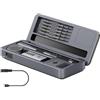 Generic HS02 Saldatore Mobile Workbench Storage Box con ricarica rapida e controllo della temperatura per riparazioni elettroniche e attività fai da te (HS-02A alto)