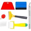 CENMOO Set di carta da parati con raschietto in feltro, set di attrezzi per bricolage, coltello trinciante, autovinyl, per finestre, fai da te, pannelli da soffitto in vinile per auto,