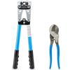 NEIKO 02039A - Set pinza crimpatrice e tagliacavi, strumento crimpatrice per cavi della batteria, 8-0 AWG, 6 mm - 50 mm, pinza crimpatrice per capocorda per elettricisti, terminali batteria, capicorda