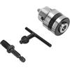 Spacnana Mandrino per Trapano, Mandrino per Trapano, Mandrino per Trapano da 1,5-10 Mm 3/8-24UNF con Asta di Prolunga Filettata a Testa Esagonale da 1/4 3/8, Chiave per Mandrino per