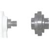 Valixirant Mandrino per legno da 18 mm/25 mm/33 mm, vite standard per legno, con mandrini filettati per tornio, compatibile con tornio nero (1 pezzo) (da 25 mm a 18 mm)