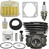 UYTGFO Adatto for motosega Husqvarna 353 346XP 350 537253002 503862803 Candela da 45 mm Cilindro Pistone Kit filtro aria