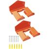 Jenngaoo Supporto per Decespugliatore a Parete, Organizzatore Garage con Ganci in Acciaio e Gomma, Montaggio Semplice, Soluzione di Archiviazione per Attrezzi Giardino, 2 Pezzi, Ad