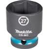 Makita E-16215 - Bussola da 1/2, SW27, corta, Impact Black