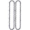 BUYTUS Efficienza di taglio migliorata Catena for motosega da 8 pollici con 33 DL 3/8 passo basso 0,050 guida dente spessa Seghe elettriche Sega ricarica(2pcs 8-inch Chain)