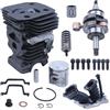 DORFEY Kit guarnizione cuscinetto albero motore pistone cilindro motosega da 42 mm adatto for H-u-s-q-v-a-r-n=a 450 450E 445E 445 parte di ricambio porta di decompressione(Cylinder Set A)