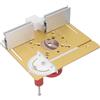 MasYosh Kit per sollevamento router, set da 4 pezzi, con piastra di base per sollevamento da 0 a 46 mm, struttura in ABS e lega di alluminio, righello scorrevole scala trasparente, per lavorazione del
