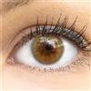 GLAMLENS Lenti a contatto colorate Sorent Brown - marrone mensili - con porta lenti a contatto -marroni naturali in silicone idrogel - 2 pezzi DIA 14.0 senza correzione 0.00 diottrie lente a contatto