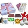Lu.Flo Saponi Naturali Artigianali, Bombe da Bagno Bio, Candela Profumata Woodwick in Soia - Cofanetto Regalo Casa & Relax Personalizzabile Donna