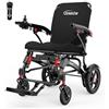 ZENBON Sedia a Rotelle Elettrica Pieghevole Leggera 19 kg: Sedia a Rotelle Elettrica con Telecomando e Pulsante di Assistenza alla Spinta Posteriore per Anziani fino a 150 kg